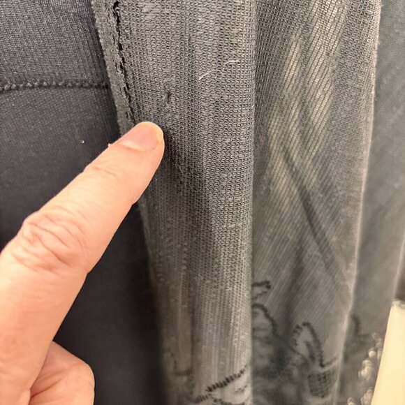 NORTH BOHÈME - SCHWARTZ BLACK LACE KIMONO - Picture 7 of 11